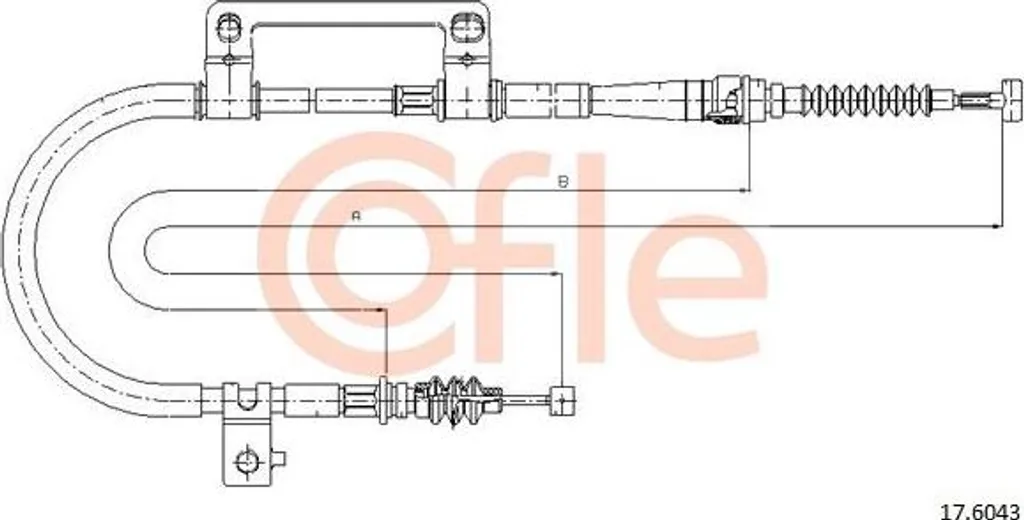 Câble frein à main en acier renforcé compatible Kia Sephia