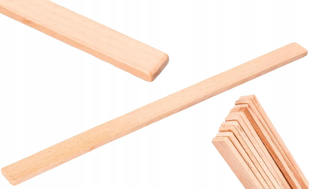 100 Bastoncini Di Legno Di Betulla Per DIY – 80 Mm X 4 Mm – Rotondi, Lisci, Per Modellismo E Decorazioni