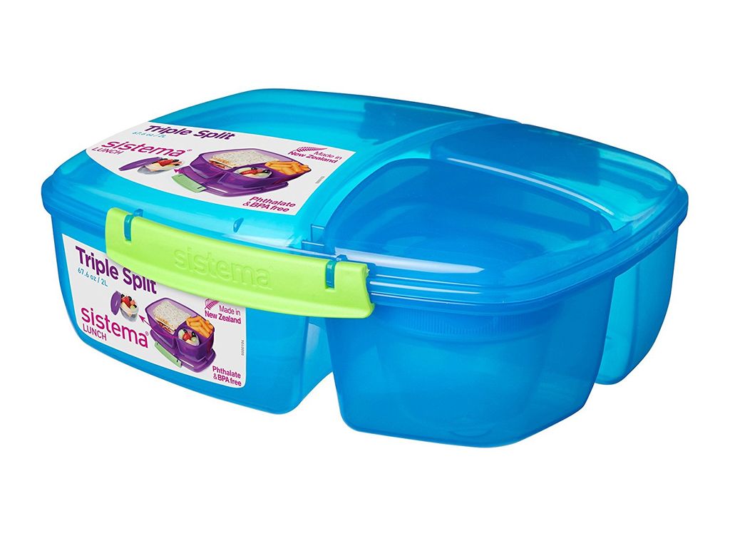 Sistema Lunchbox/Brotdose Triple Split mit Joghurtbehälter, Produktbild 