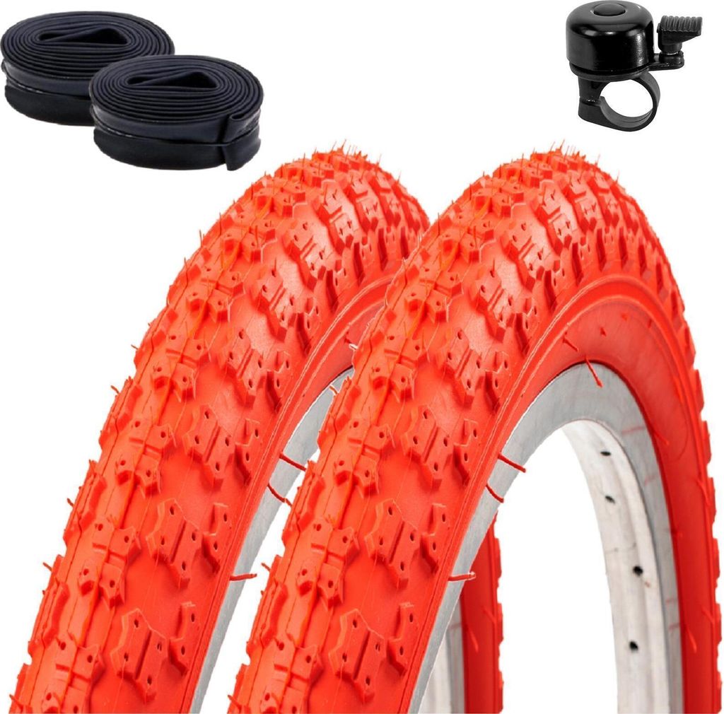 2 pneus Roverstone 20" pour vélo, bandage rouge 54-406 (20 Image du produit 