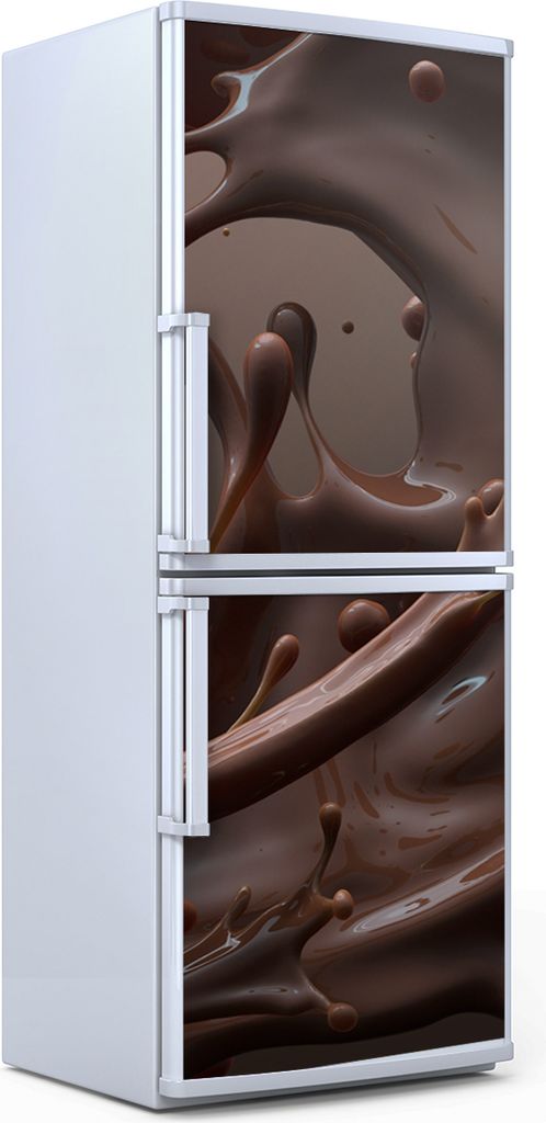 Kühlschrankdekoration 70x180 cm Aufkleber auf dem Kühlschrank - brauner Kaffee
