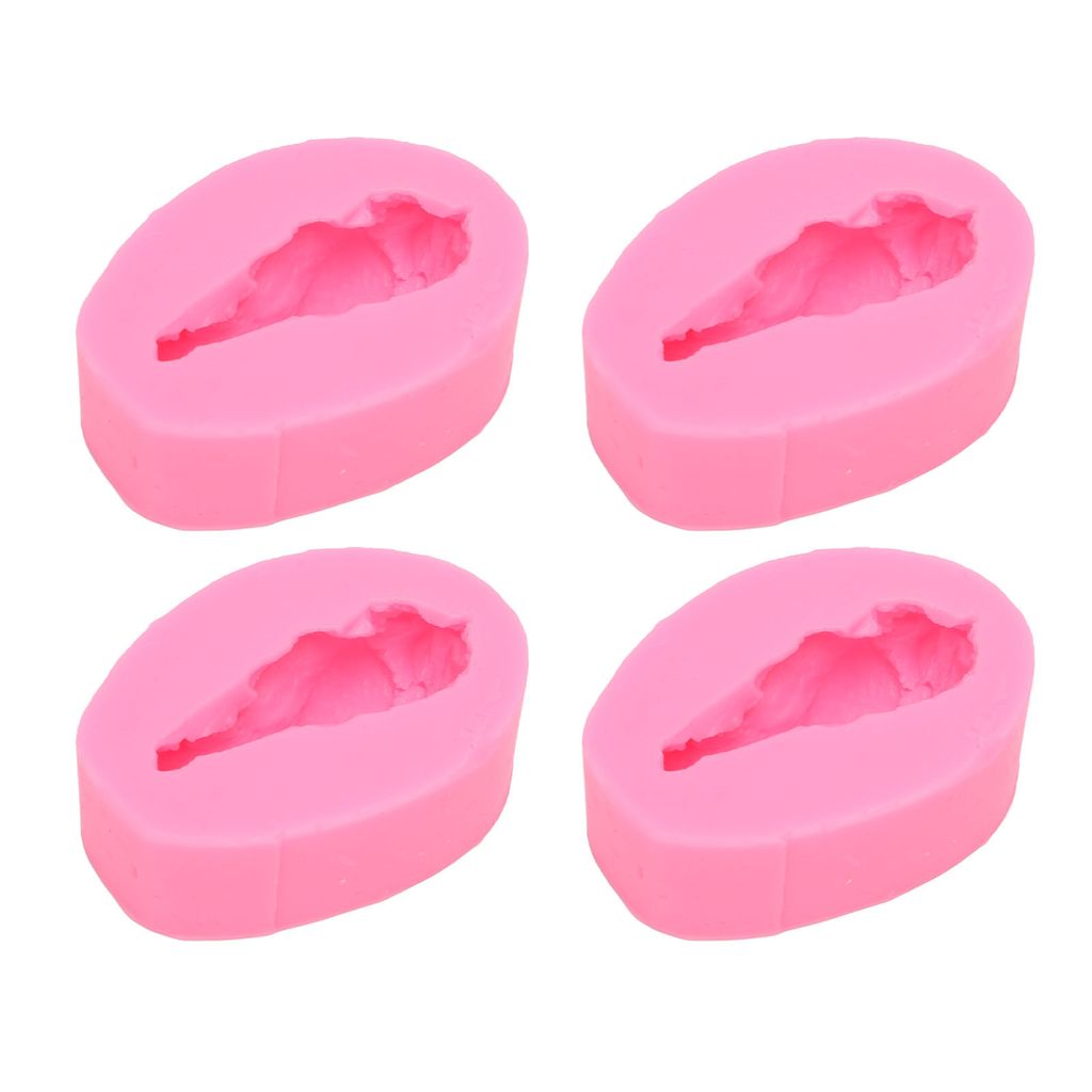 4 Stück Silikonform Trommelstock Form Fondant Silikonform Schokolade Kuchen dekorieren Form DIY Gebäck Backen Form