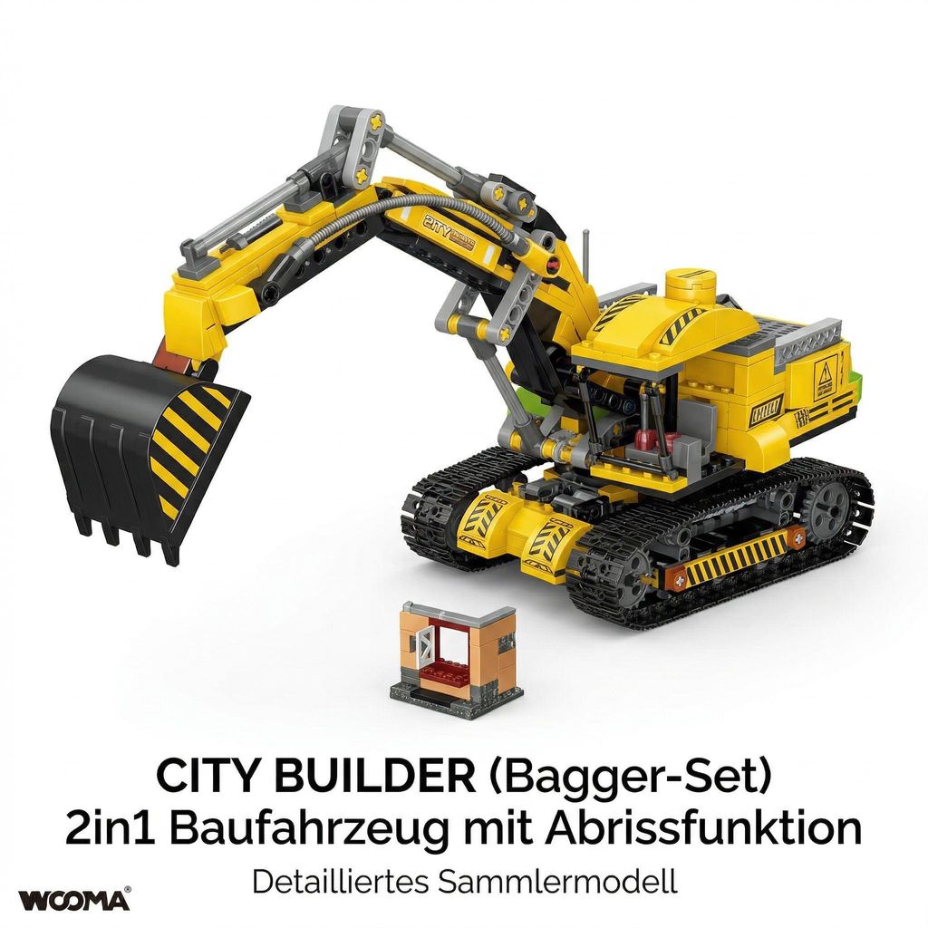 Klemmbausteine EC-City Builder Raupenbagger, 461 Teile Produktbild 
