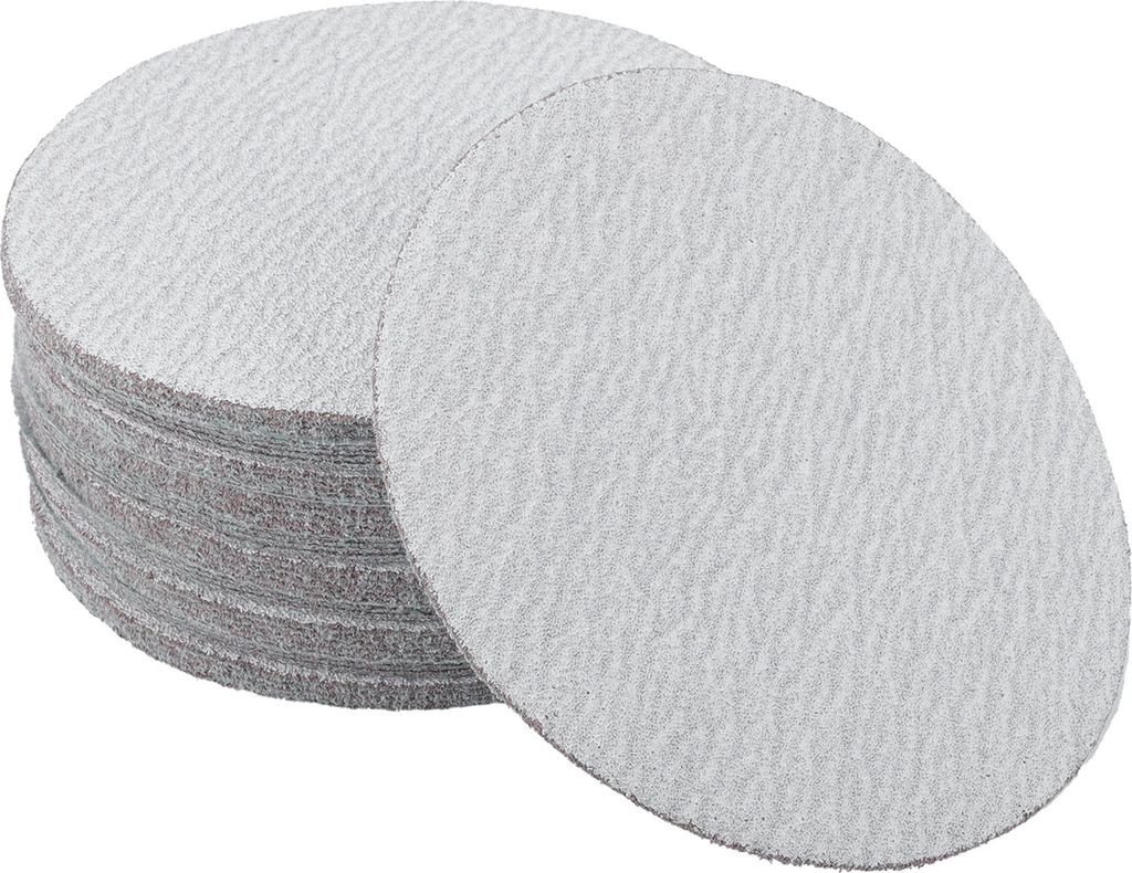 Schleifpapier Klett- und Schleifblätter 5,91 Zoll x 5,91 Zoll Grau 50 Stück P60 Rundflocken Effizientes Schleifen und Polieren