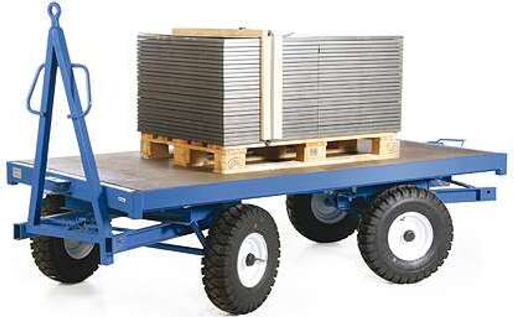 Protaurus Industrie-Anhänger mit 35o Doppel-Drehschemel 5t Traglast Luftbereifung 2000x1000mm