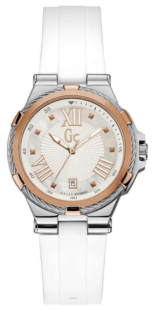 Regalo Donna: Orologio GC Y34002L1 36mm Bianco - Guess Collection Swiss