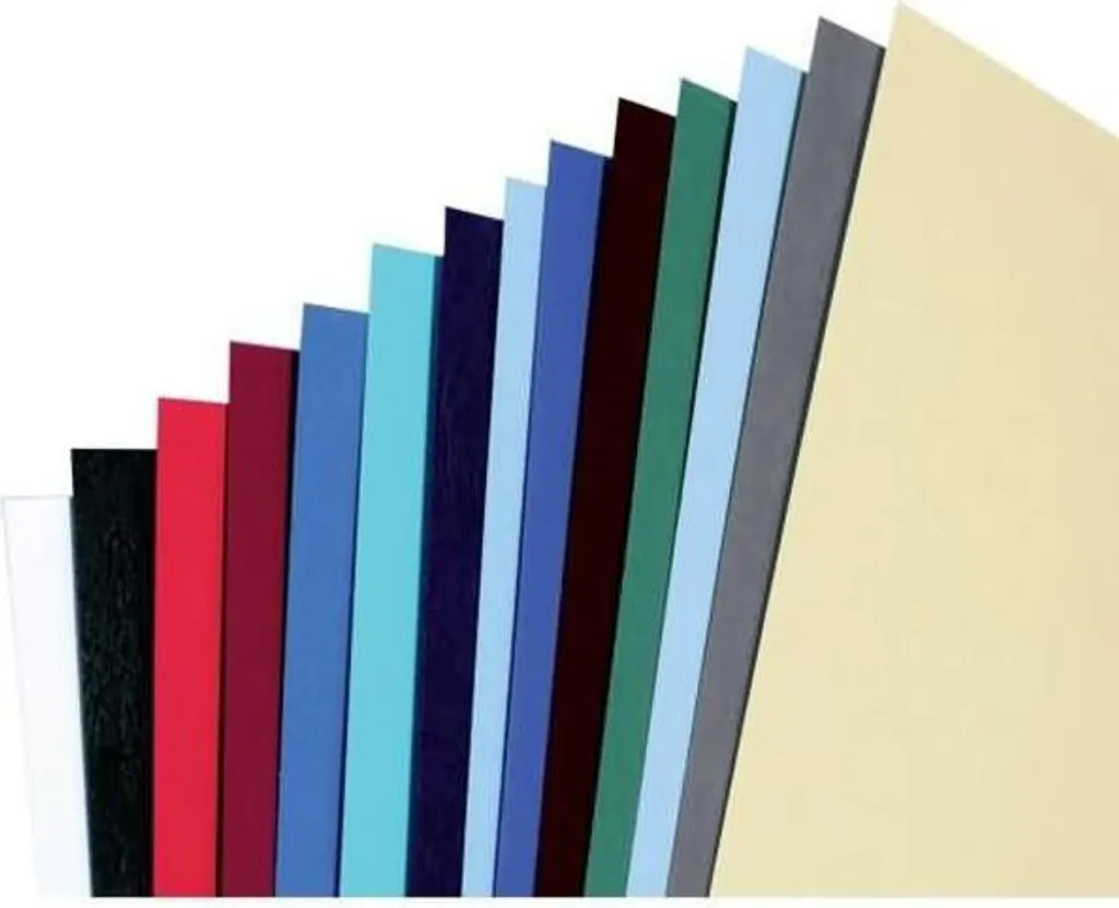 Couvertures de reliure LeatherGrain HiClear blanc pack combiné 50 unités