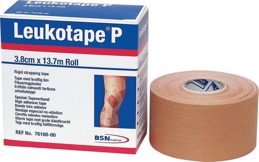 Leukotape P, 13,7 m x 3,8 cm, hautfarben Produktbild 