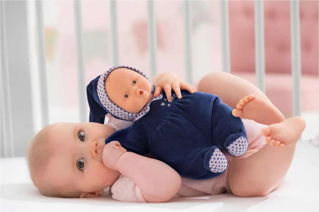 Doudou Corolle Babipouce Bleu 28cm - Solution Apaisante pour Bébé Agité - 3