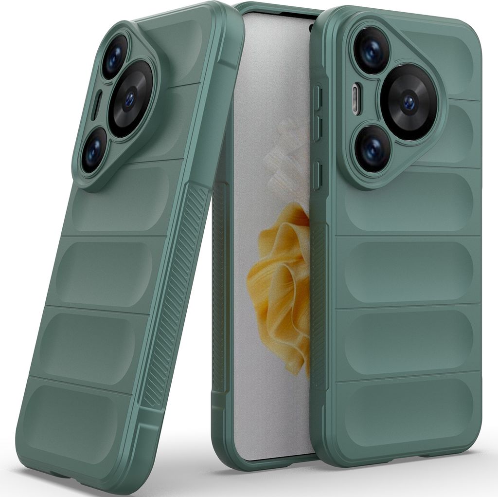 Handyhülle für Huawei Pura 70 Pro / 70 Pro+ Weich TPU Silikon Stossfest Anti-rutsch Hülle Grün