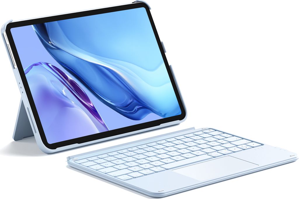 Inateck Hülle Tastatur für iPad 10/11 Gen A16 2025, iPad Air 11" M3/M2 (2025/2024),Air 5/4,Pro 11 4/3/2/1,Abnehmbar, mit Touchpad, QWERTZ,KB04122