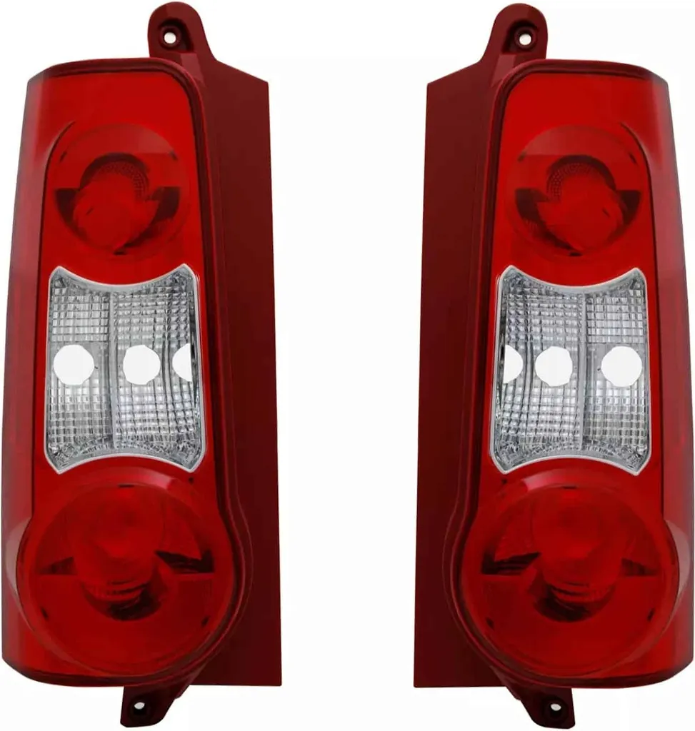 Feux arrières Berlingo M MF bicolores Rouge Blanc - Kit Gauche et Droite