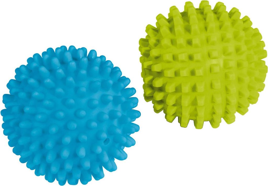 Xavax Dryer Balls, Trocknerkugeln, Blau, Grün, 125 °C, EN71 pt 3, 6 cm, 230 mm