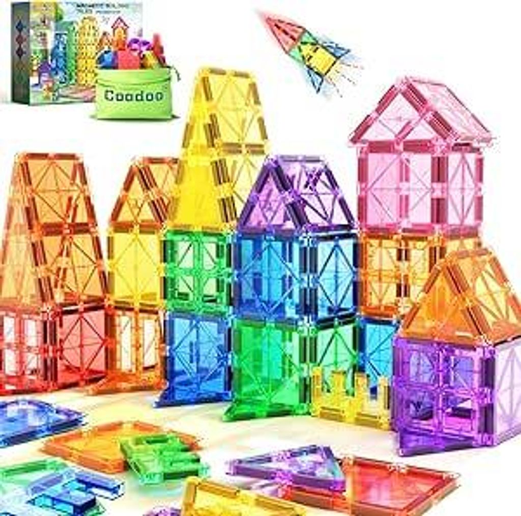 Coodoo Magnetische Fliesen 36 Teile – Magnetische Bausteine Produktbild 