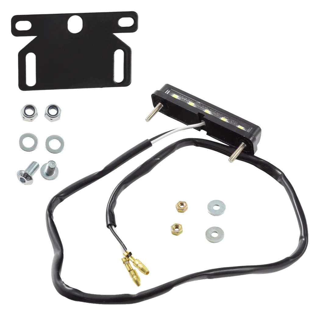 Illuminazione Targa LED Nizza Nera con Supporto - Performance e Sicurezza - 2