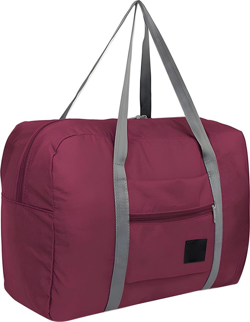 Faltbare Reisetasche, Zinnoberrot, 48x32x16cm, Großes Fassungsvermögen, Sport & Reise