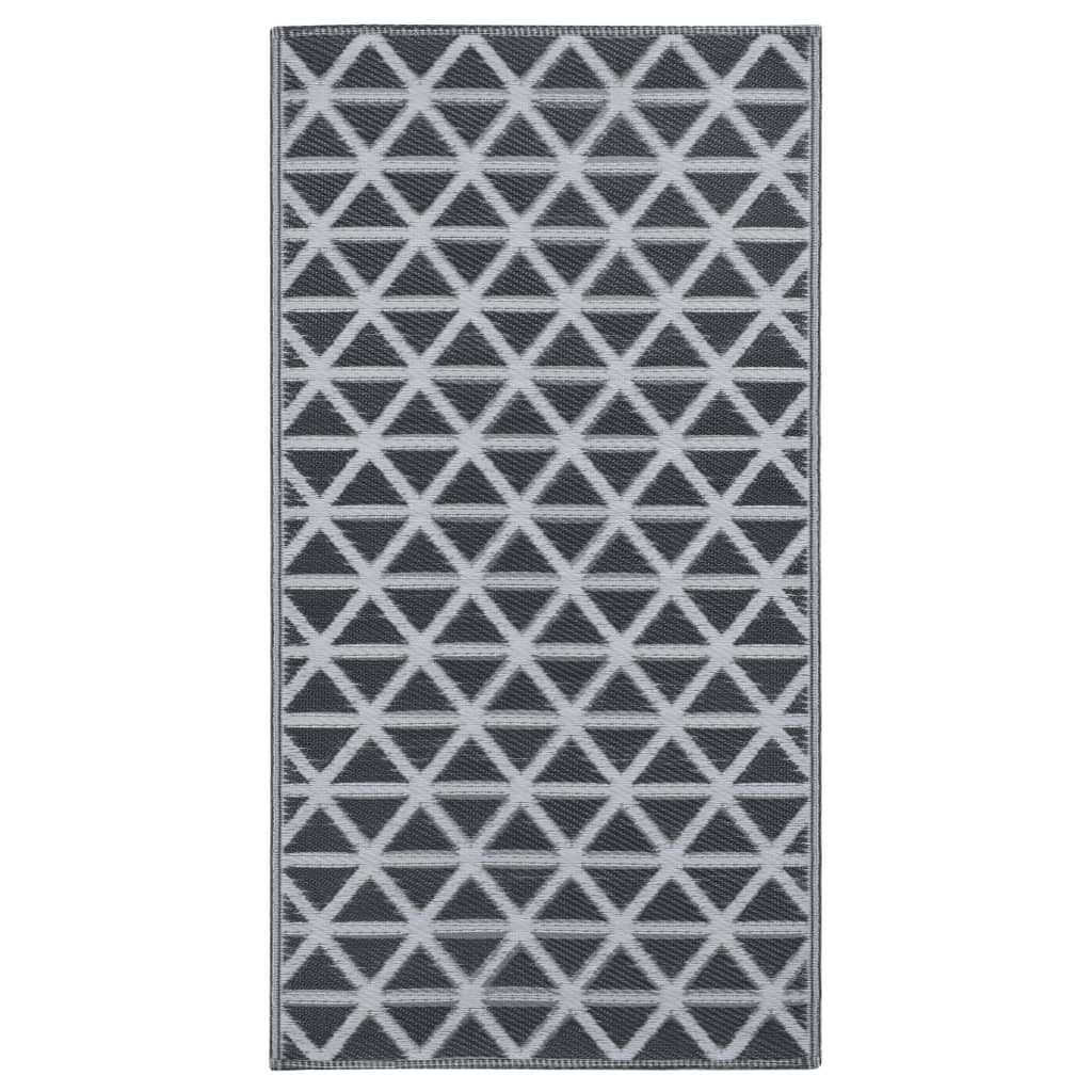 Outdoor-Teppich ARAKIL Schwarz 120x180 cm PP