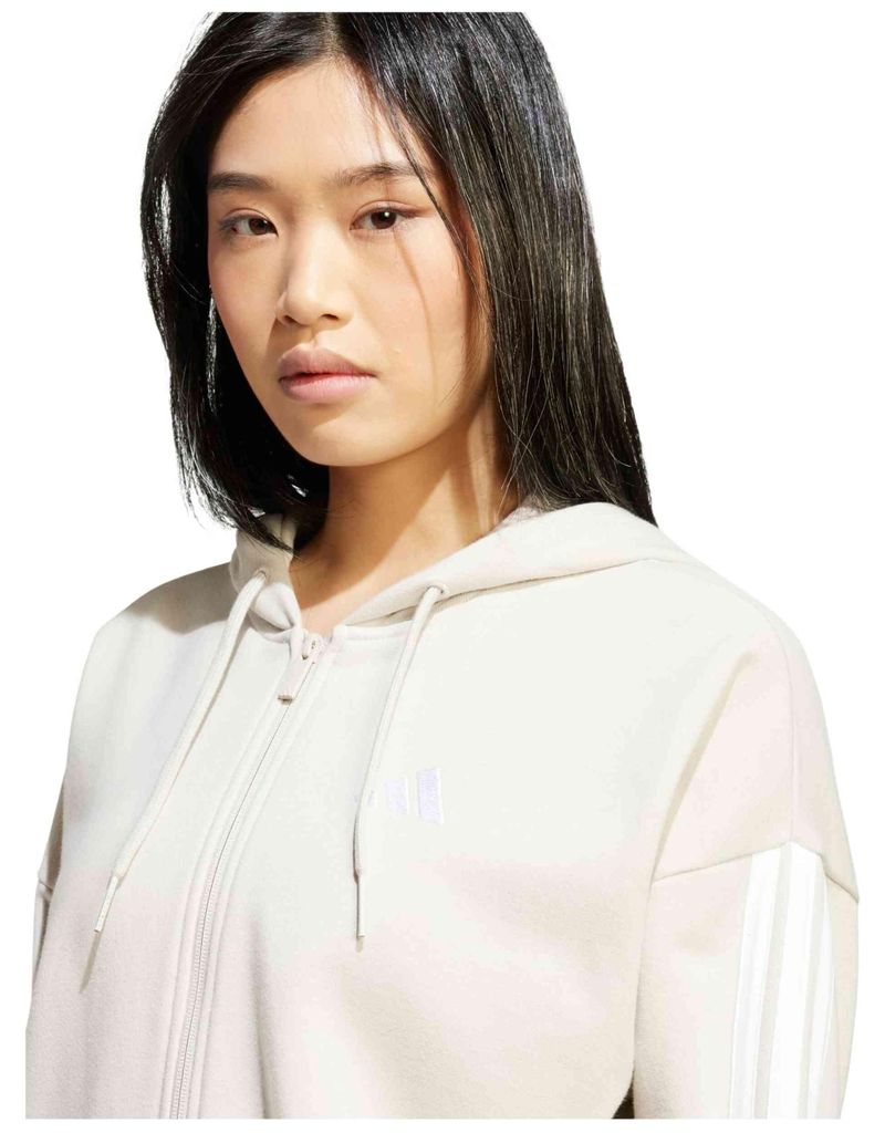 Hoodie Adidas W 3S FT FZ HD für Damen Produktbild 