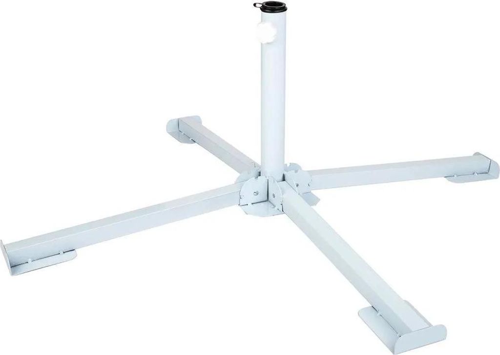 Aktive Faltbarer Sonnenschirmständer 25-32 Mm Weiß  Weiß Produktbild 
