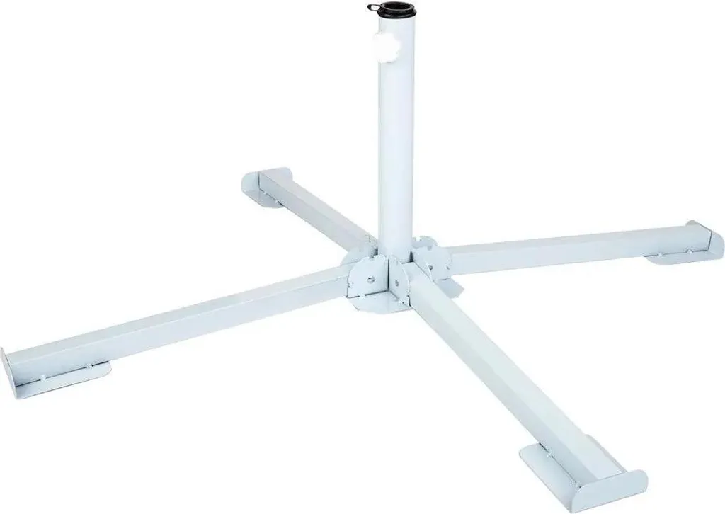Support de parasol blanc pliable Active compatible mâts de 25 à 32 mm