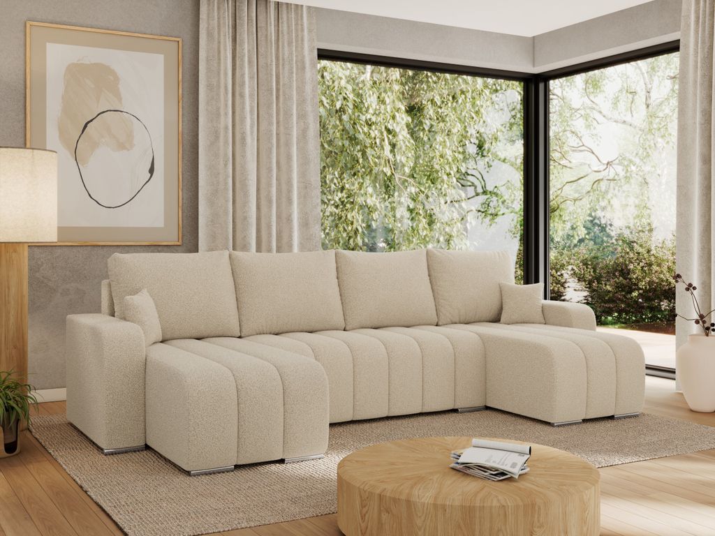 MKS MEBLE Sofa mit Schlaffunktion - Ecksofa mit Produktbild 