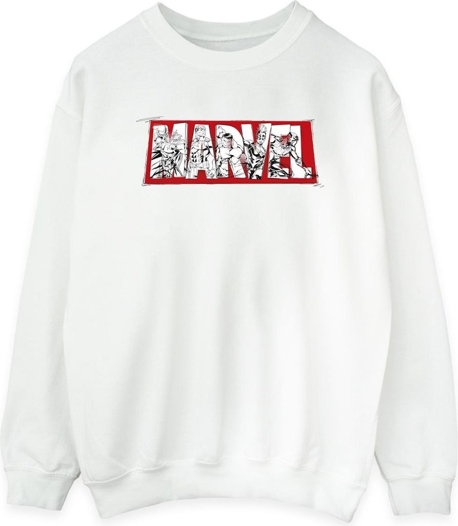 Marvel - "Avengers" Sweatshirt für Damen BI31145 (XL) (Weiß)