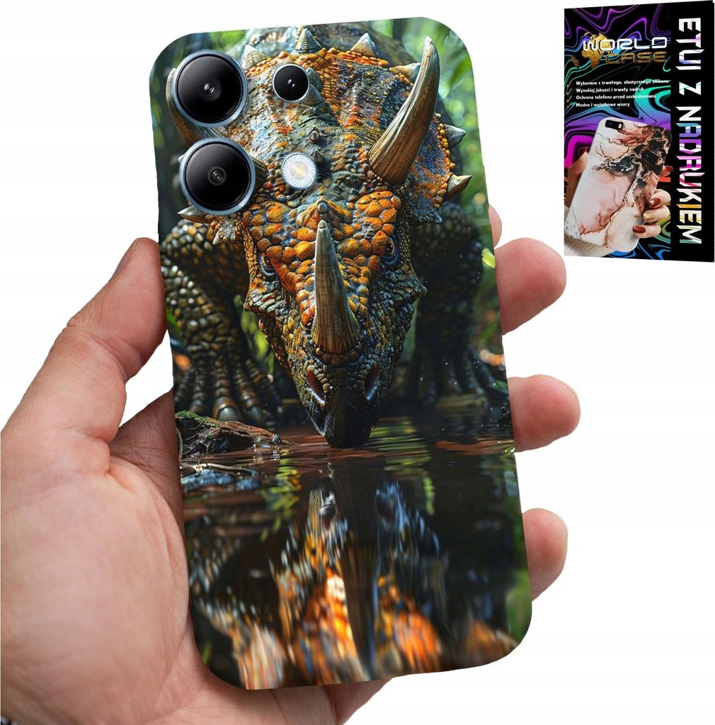 Hülle Für Xiaomi Note 14S - Dino Dinosaurier Triceratops Hülle