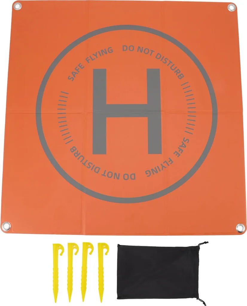 Landing pad drone pliable et étanche 65cm - Design bicolore haute densité