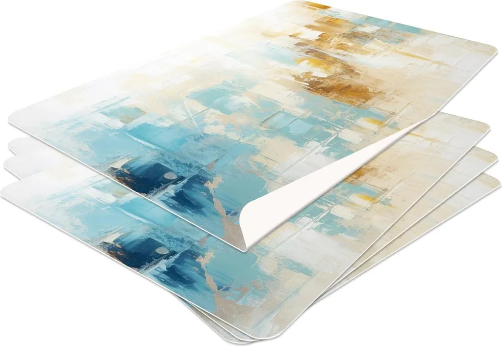 Tovagliette HUBDECO Modello 33 Set 4 Pezzi - Vinile Antimacchia 44x32