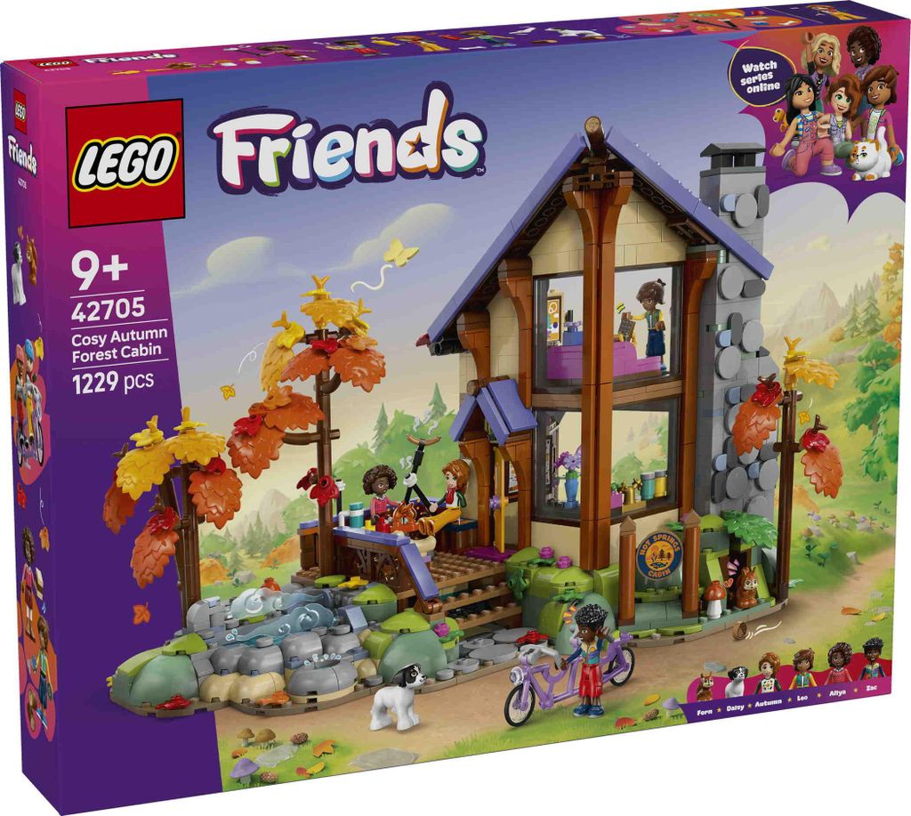 LEGO Friends: Knus huisje in het herfstbos - Miniatuur Productafbeelding 