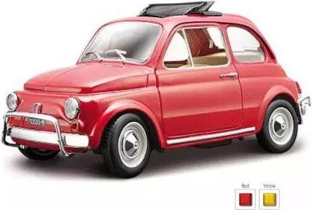 BBurago Fiat 500 L 1968 modello rosso scala 1:24 Immagine del prodotto 