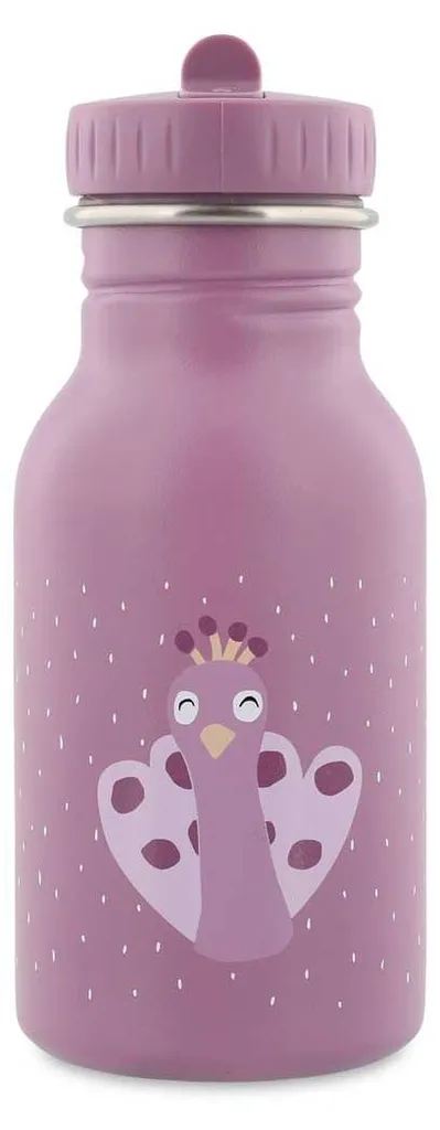 Bouteille Trixie 350 ml Mrs. Peacock : Gourde enfant en inox durable