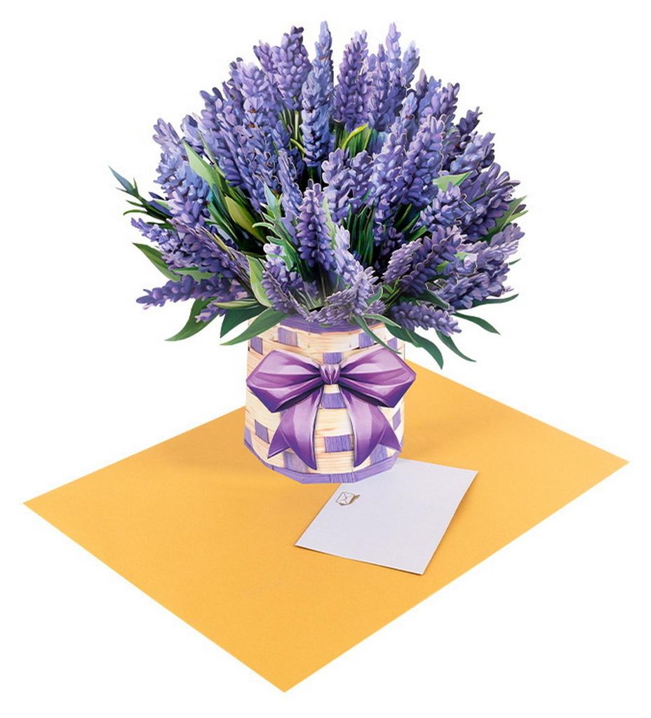 Pop-up-Karten mit Papierblumen, 3D-Blumenstrauß-Grußkarte mit Umschlag und Notiz für Muttertag, Schulabschluss, Jahrestag, Geburtstag, Glückwü...