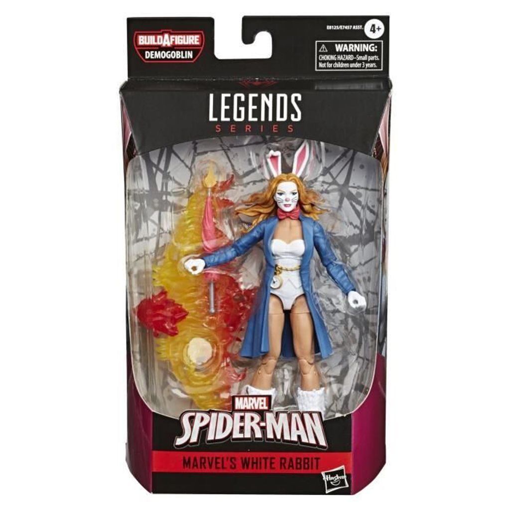 Hasbro E8125 Marvel Spider-Man Marvels White Rabbit Build a Figure Demogoblin Actionfigur mit Zubehör