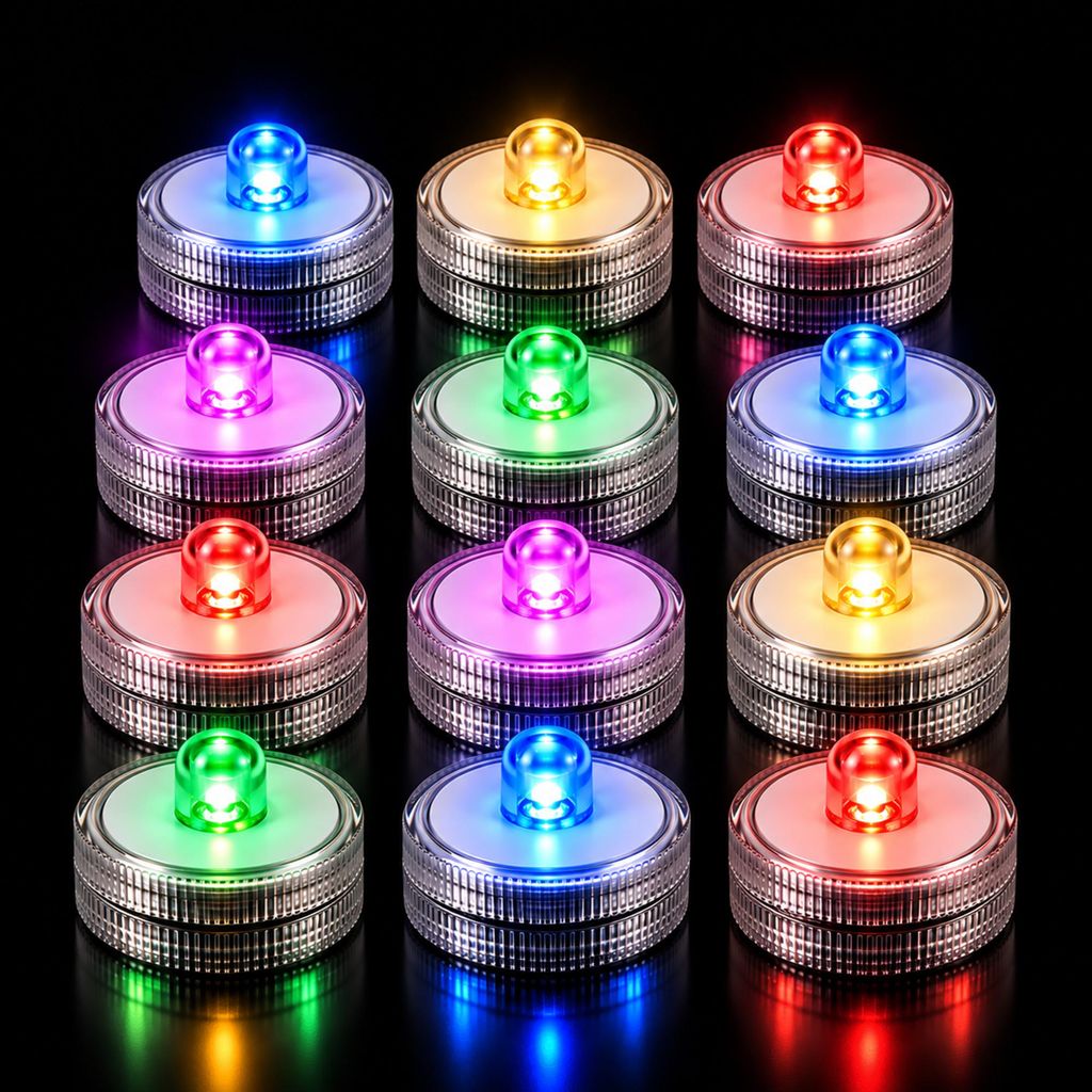 PRECORN LED Candeline con cambio di colore – 12 mini Immagine del prodotto 