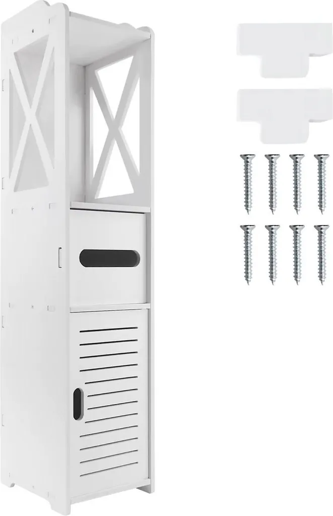 Armoire de salle de bain avec tiroir à serviettes - Qualité premium