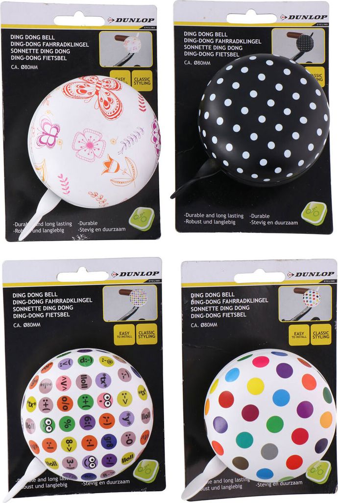 Dzwonek Rowerowy Dunlop Śr. 80Mm Motyl Zdjęcie produktu 