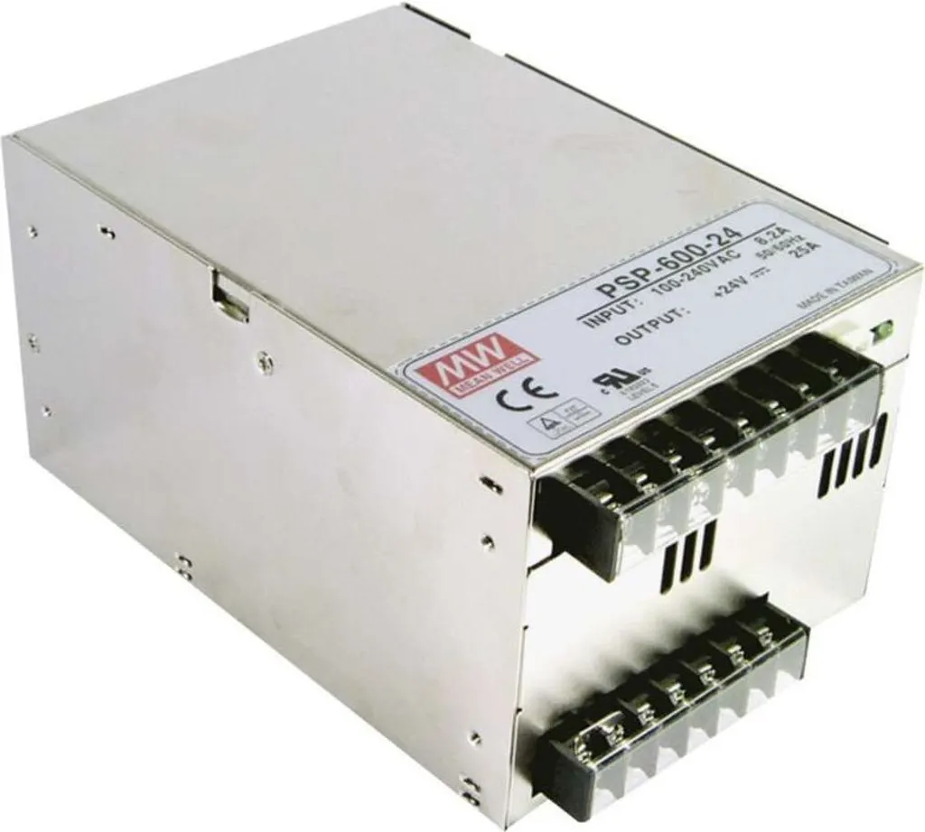 Alimentation 12V 50A Mean Well PSP-600-12 pour systèmes de sécurité