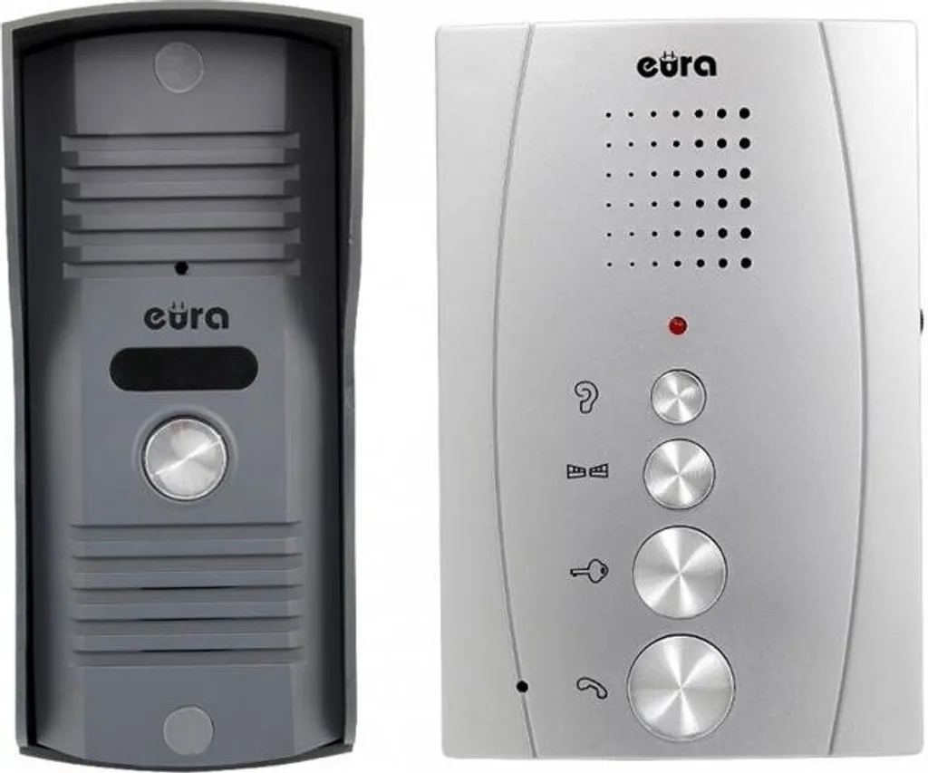 Interphone EURA ADP-13A3 INVITO argent - Kit portier mains libres complet