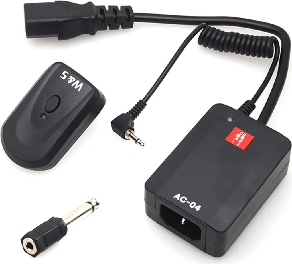 Kit Trasmettitore e Ricevitore Wireless Flash 4 Canali Jack 6.35mm - 4