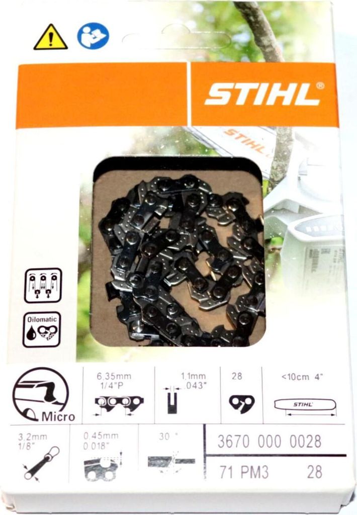 Reťazová píla STIHL Picco Micro3 PM3 1/4P, 1,1 mm 10 cm Obrázok produktu 7