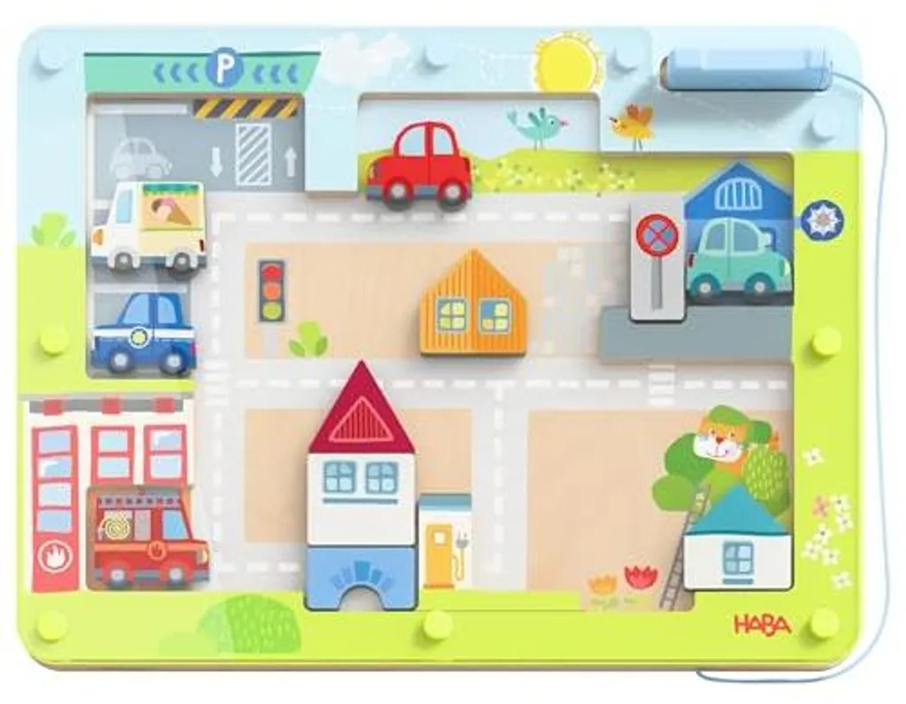 Jeu de voyage magnétique Vario Ville HABA pour occuper les enfants
