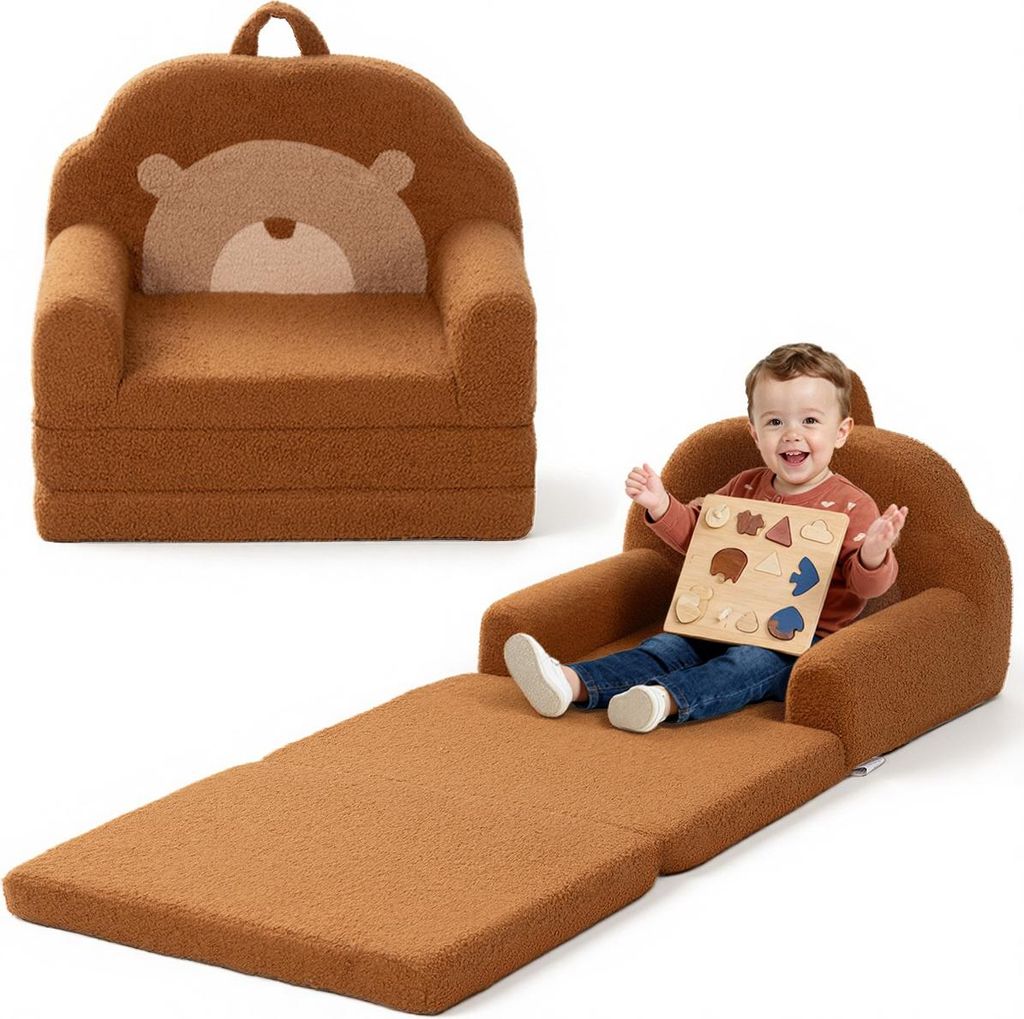 Caveen 2w1 Sofa dla dzieci Składana sofa do zabawy Kanapa Zdjęcie produktu 