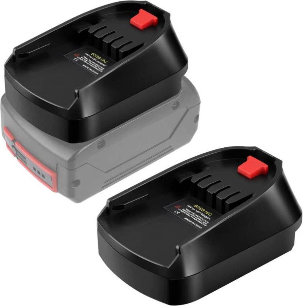 Geeignet für die Verwendung mit BOSCH-Akkus vom Typ B PSR bis zum Werkzeugadapter vom Typ C BOS B18C-Akkuadapter
