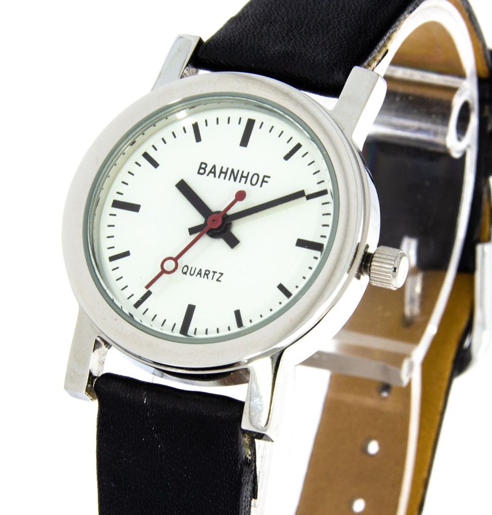 BAHNHOF 100722000001 Damen-Armbanduhr, Edelstahl-Gehäuse, Produktbild 