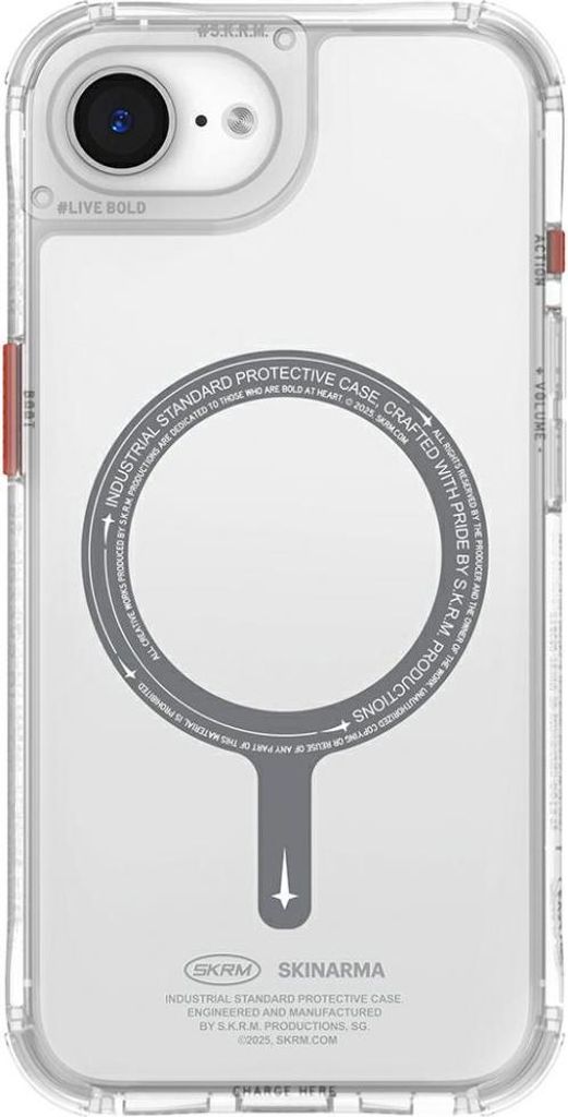 Skinarma Saido Magsafe Case Für Iphone 16E Transparent