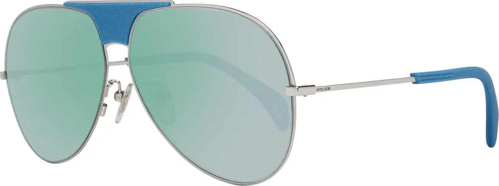 Lunettes de soleil de luxe Police SPL740 avec verres miroirs bleus