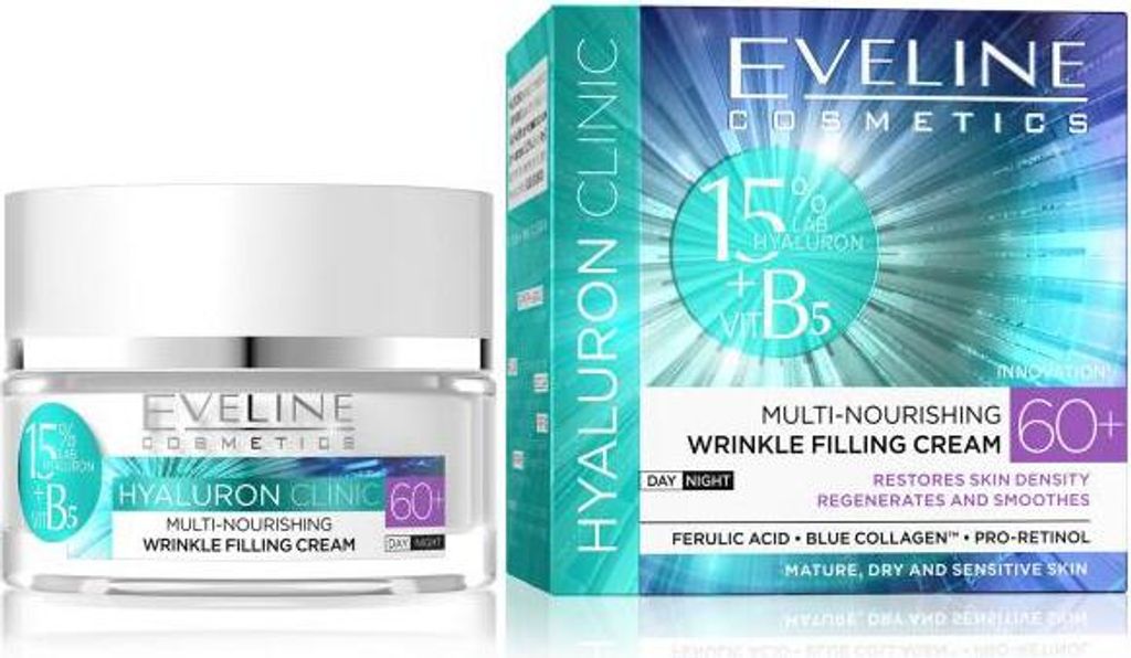 Eveline Hyaluron Clinic Day And Night Face Cream 60+