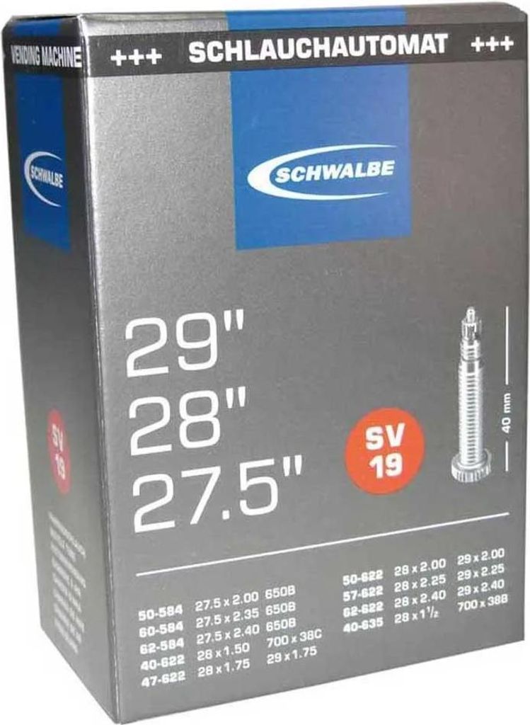 Schwalbe binnenband, automatische ventiel, type Productafbeelding 