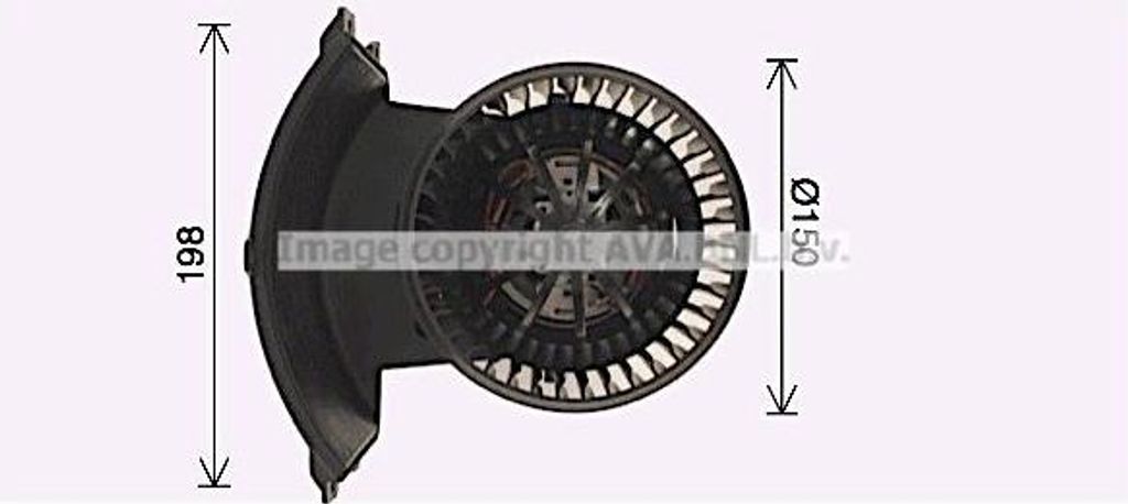 PRASCO Gebläsemotor Lüftermotor VN8411 Vorne für VW Transporter V Bus (7HB, 7HJ, 7EB, 7EJ, 7EF, 7EG, 7HF, 7EC) Kunststoff